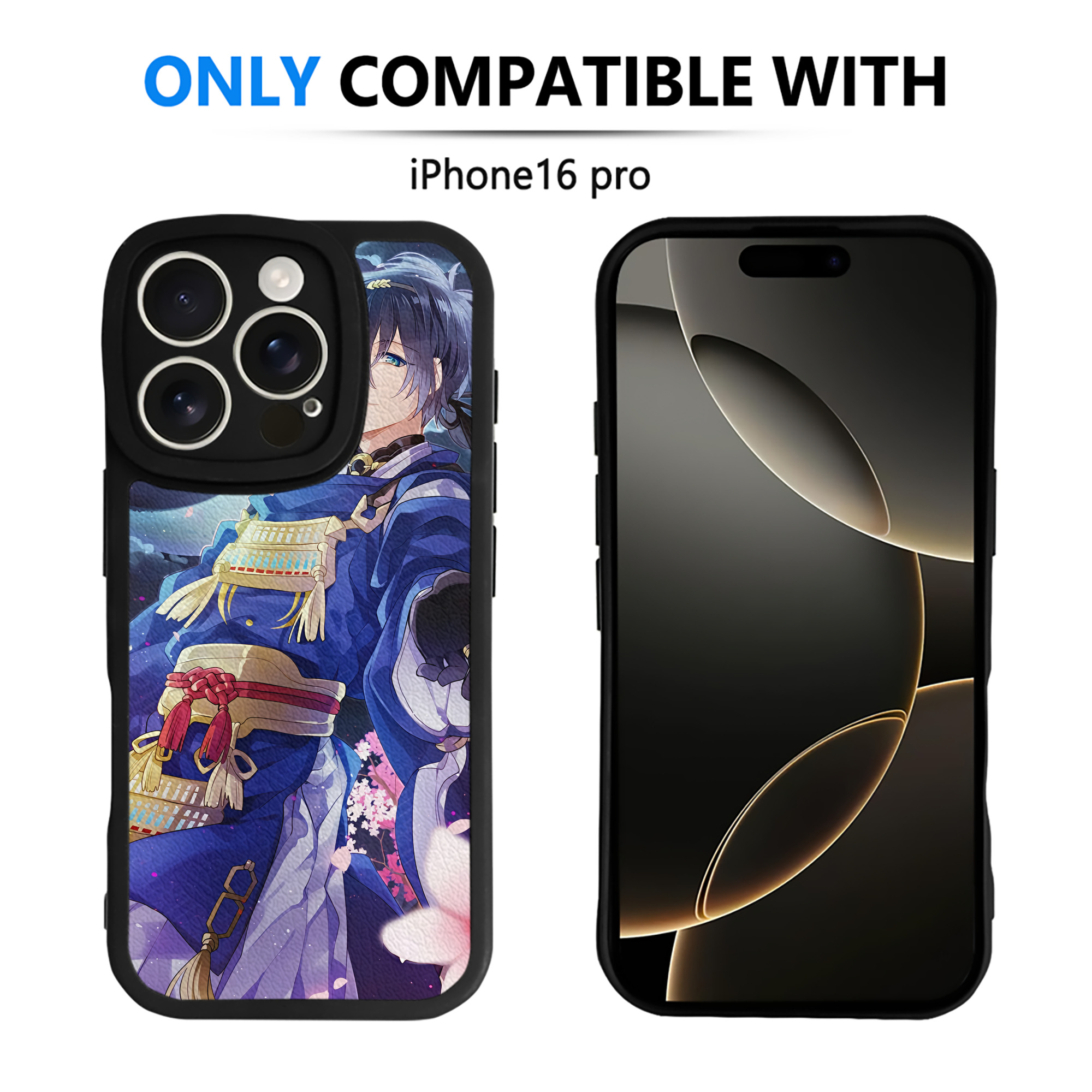 （画像用） 刀剣乱舞 Touken Ranbu 【iPhone 16シリーズ対応】シリコンスマホケース（レザー調） 材質：シリコン